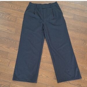 Halara Black High Waisted Straight Leg Stretch Pull On Pants Size L